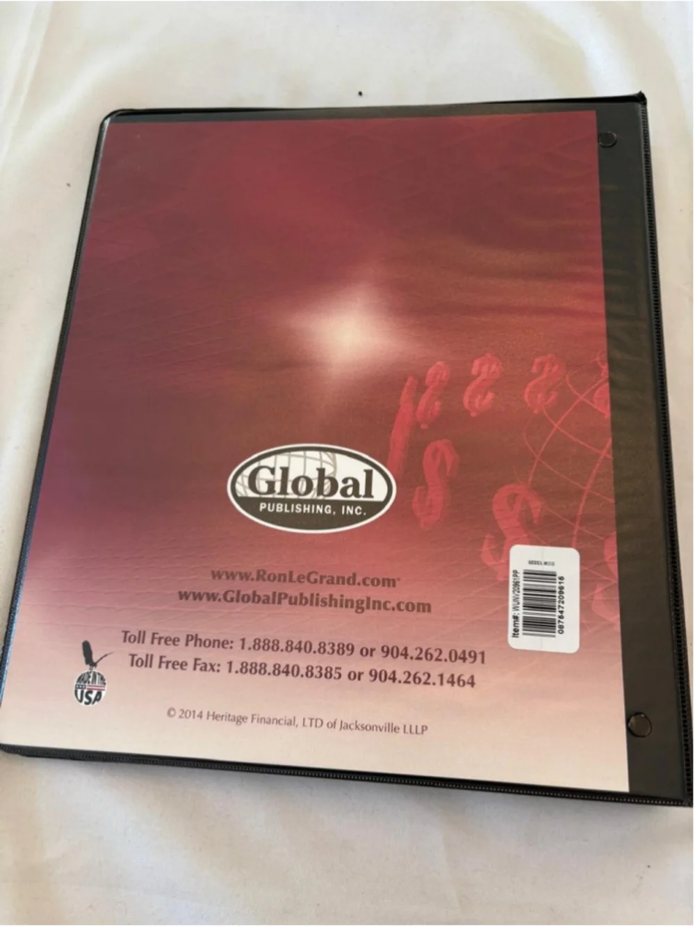 Ron LeGrand Work For Equity System Binder and 5 Discs Red White One Size #E66